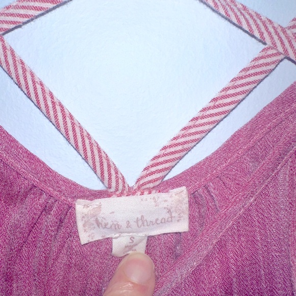 Hem and Thread Swing Dress - Picture 6 of 6